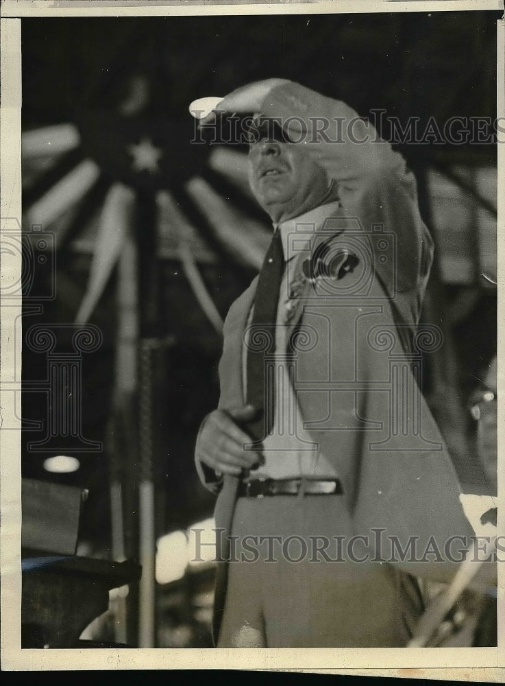 1928 Mayor Frank Hague at Democratic Convention  - Historic Images