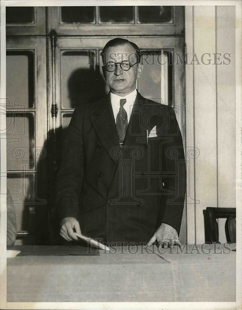 1932 Press Photo Paul Henkel President of hotel, restaurant, club industries - Historic Images