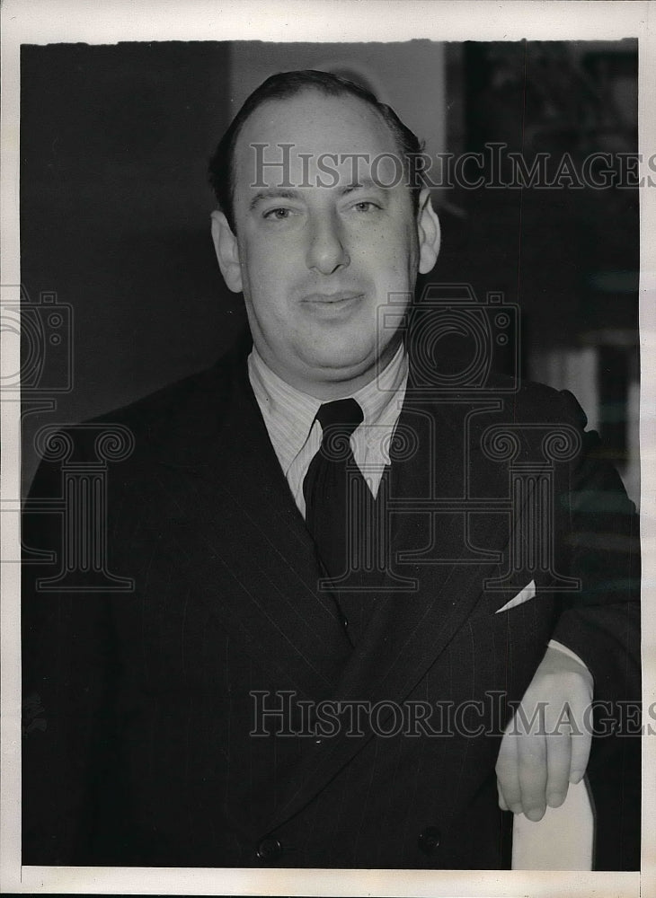 1938 Press Photo Rudolph Heineman Art Collector - nea50694 - Historic Images