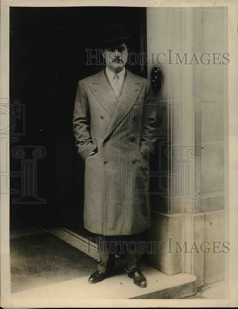 1928 Press Photo Harold Horan, Paris corrwespondent in Belgium - nea50853 - Historic Images