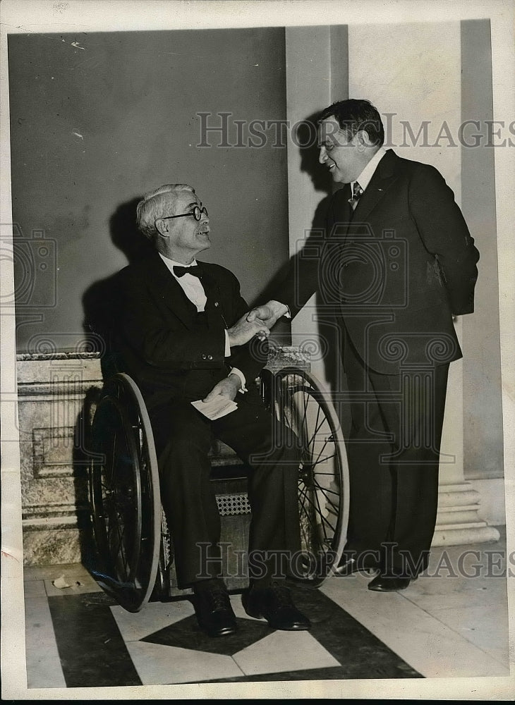 1932 Press Photo NY Rep. LaGuardia & Tex. Rep Joseph Mansfield - Historic Images