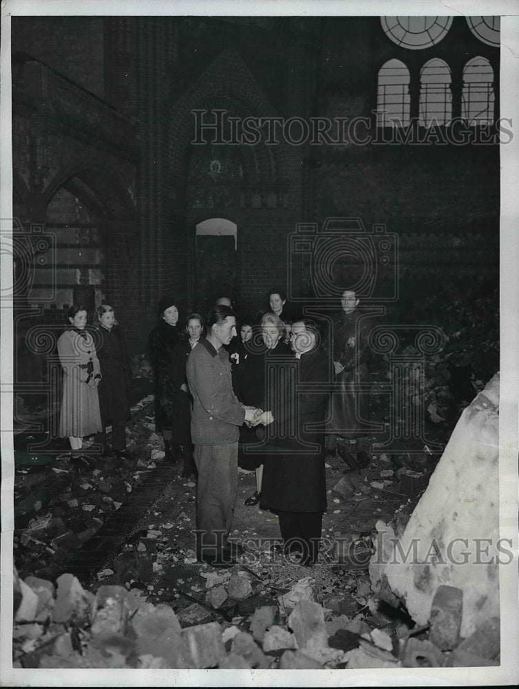 1949 Kaisert Friederichs Memorial church, pastor Schmidt Clausins - Historic Images