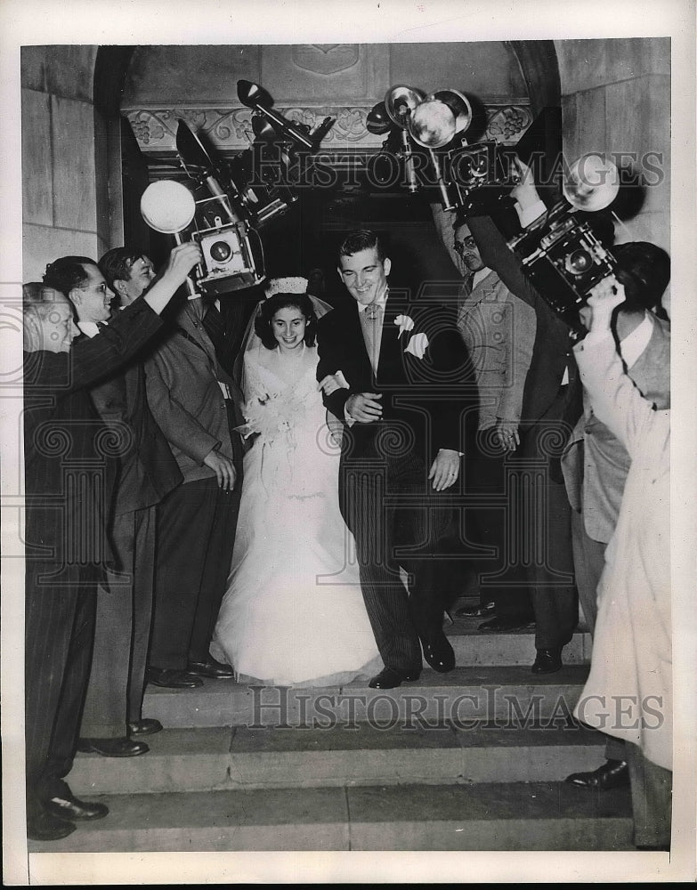 1948 Wedding of Joseph Dunn & Phyllis Spooner in Cleveland, Ohio - Historic Images
