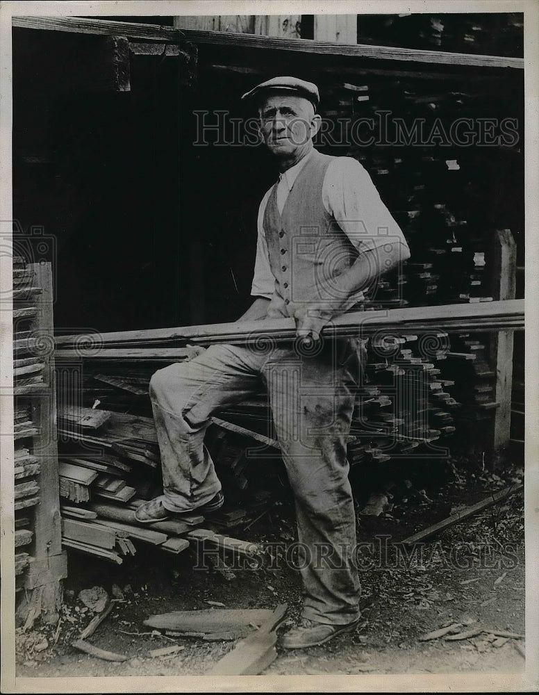 1934 Press Photo Jacob Van Horne Lumber Dealer - nea51140 - Historic Images