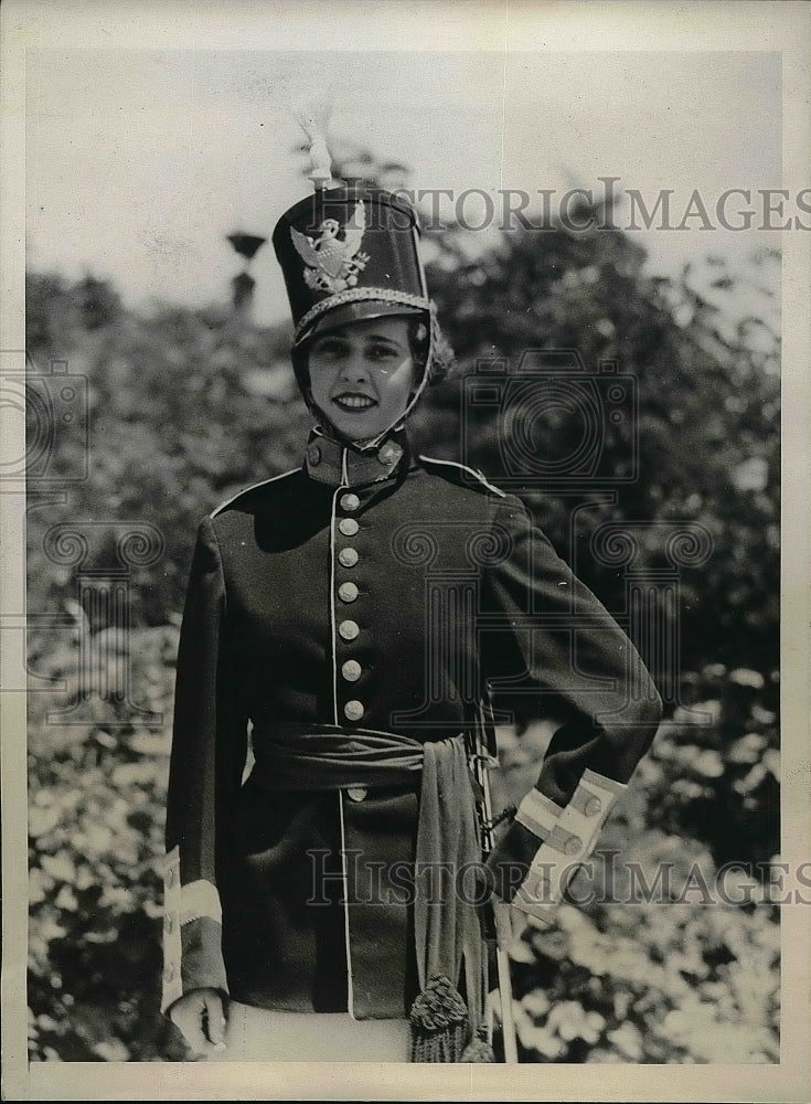 1934 Press Photo Miss Martha Morrison, Honorary Commander Rhododendron Brigade - Historic Images