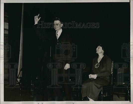 1935 Press Photo Dorwin Cartwright Student Swarthmore College - Historic Images