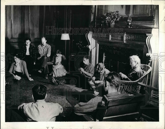 1941 Press Photo group of American Friends Service, conscientious war objectors - Historic Images