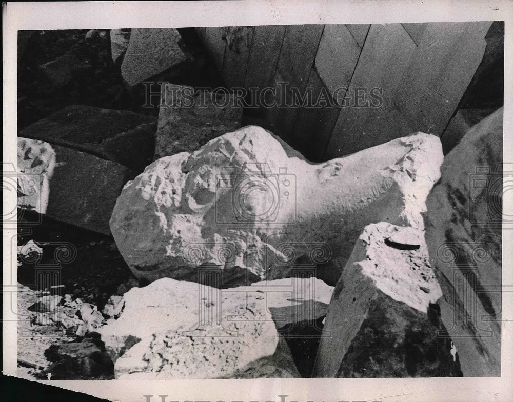 1937 Head of Christ from Christ of Sacred Heart,Cerro De Los Angeles - Historic Images