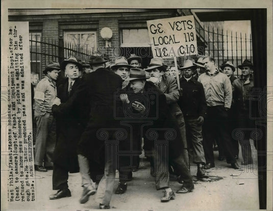 1946 West philadelphia Plant Pickets  - Historic Images