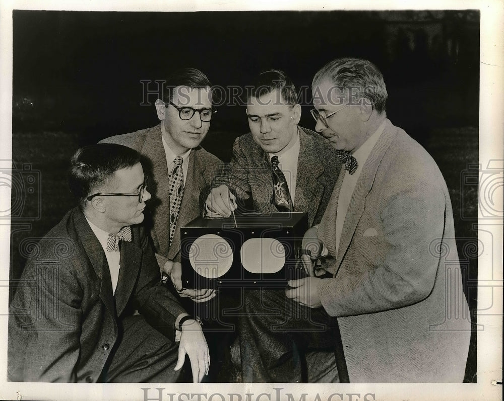 1952 Press Photo David Sarnoff, Robert Lohman, Walter Howarth, Gerald Herzog - Historic Images