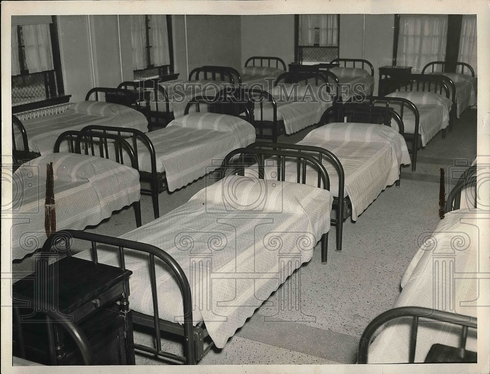 1936 Dormitory in a hospital ward.  - Historic Images