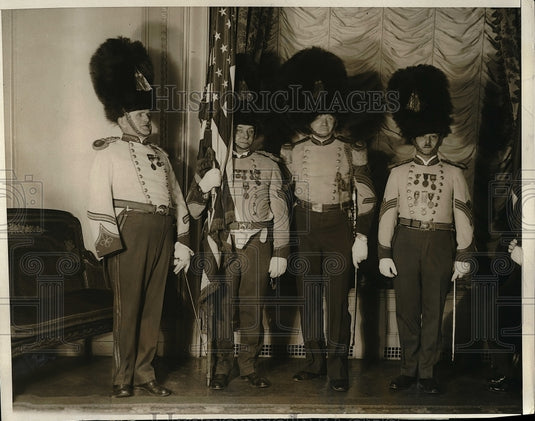 1930 Color Guard at Hotel Astor, NYC Howell,Marks,Reid,Magor - Historic Images