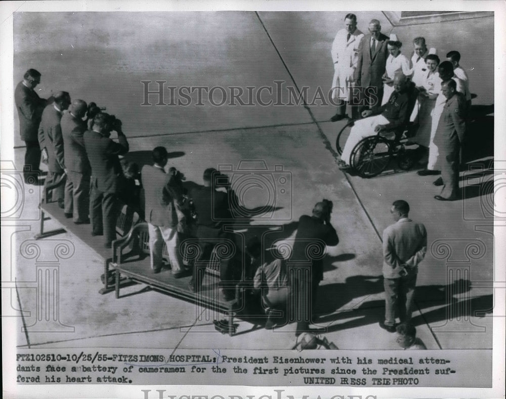 1955 Eisenhower and Medical Attendants Photo Shoot  - Historic Images