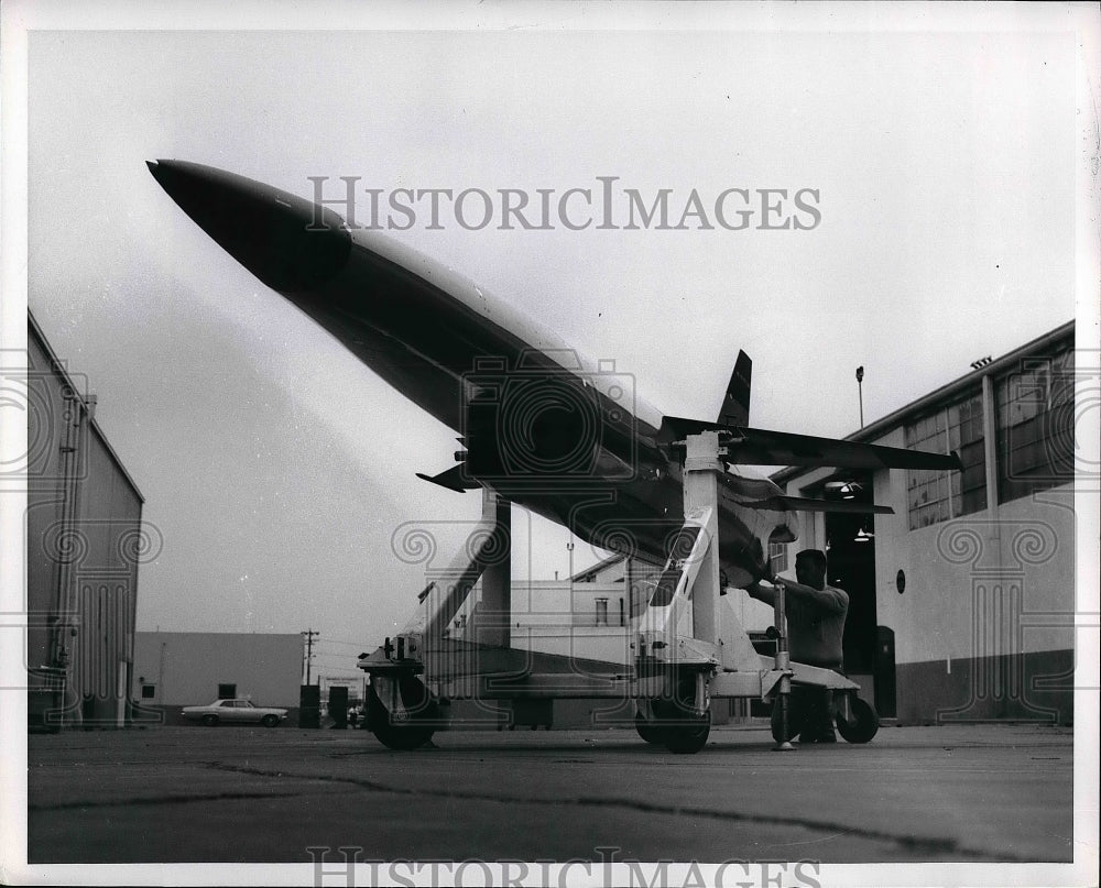 1968 Press Photo Ryan supersonic Firebee II at naval missile center - nea51853 - Historic Images