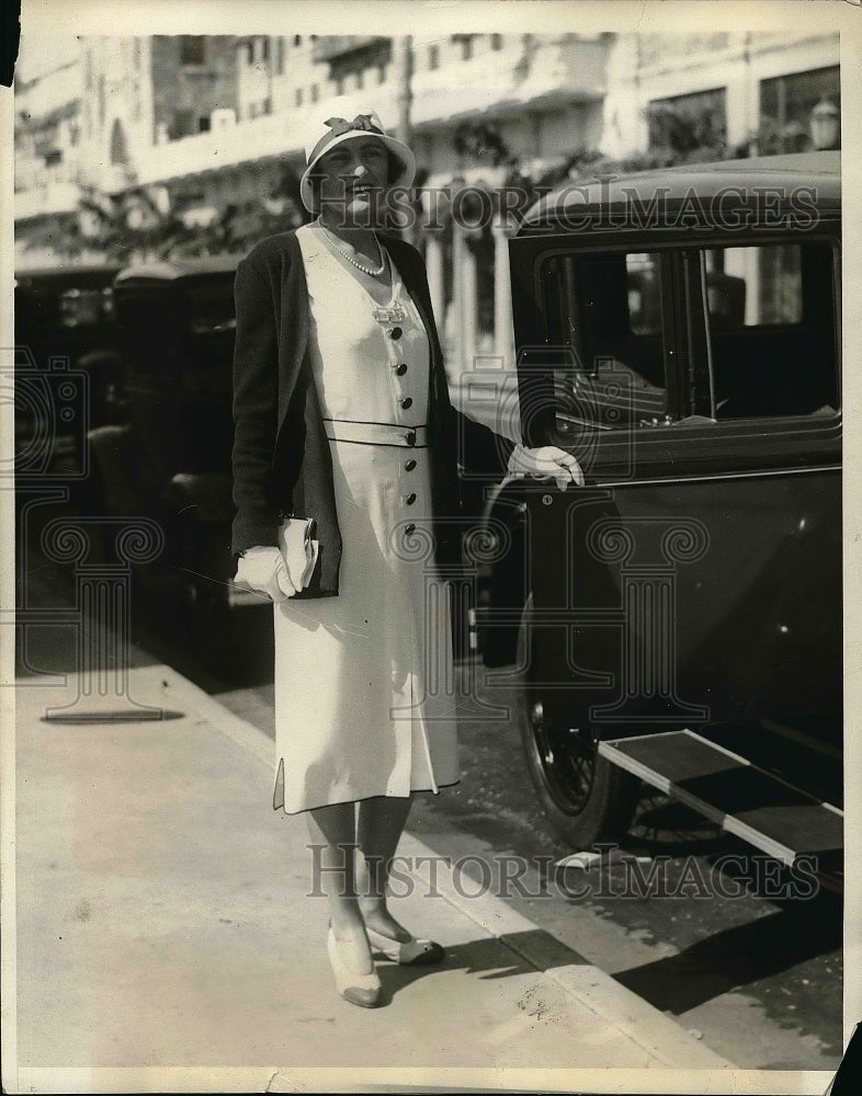 1930 Press Photo Mrs Marie Louise Hiscoe, NY socialite - nea51911 - Historic Images