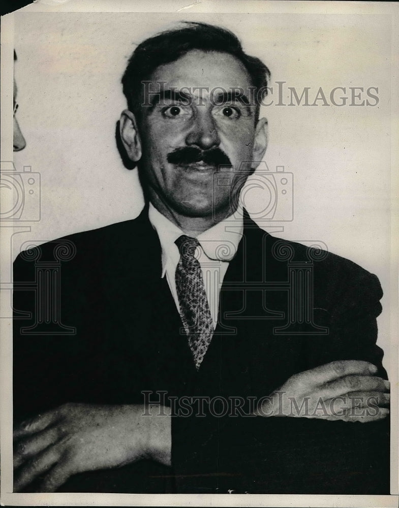 1939 Press Photo Convicted murderer George Hayes after getting 1 month reprieve - Historic Images