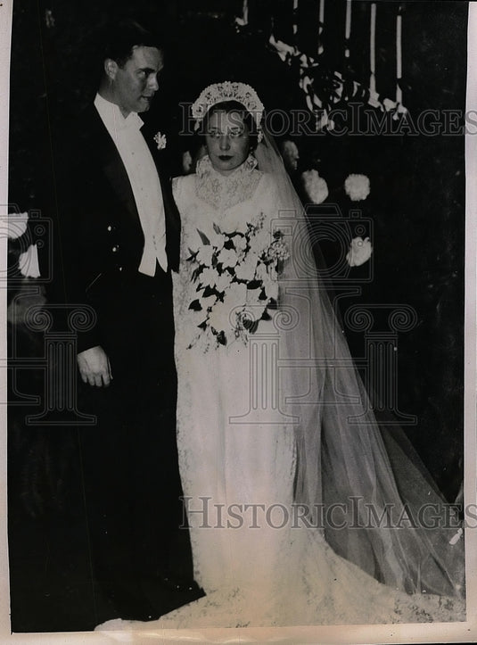 1935 Alexander Smith & Wife Evangeline Davey Daughter Of Governor - Historic Images