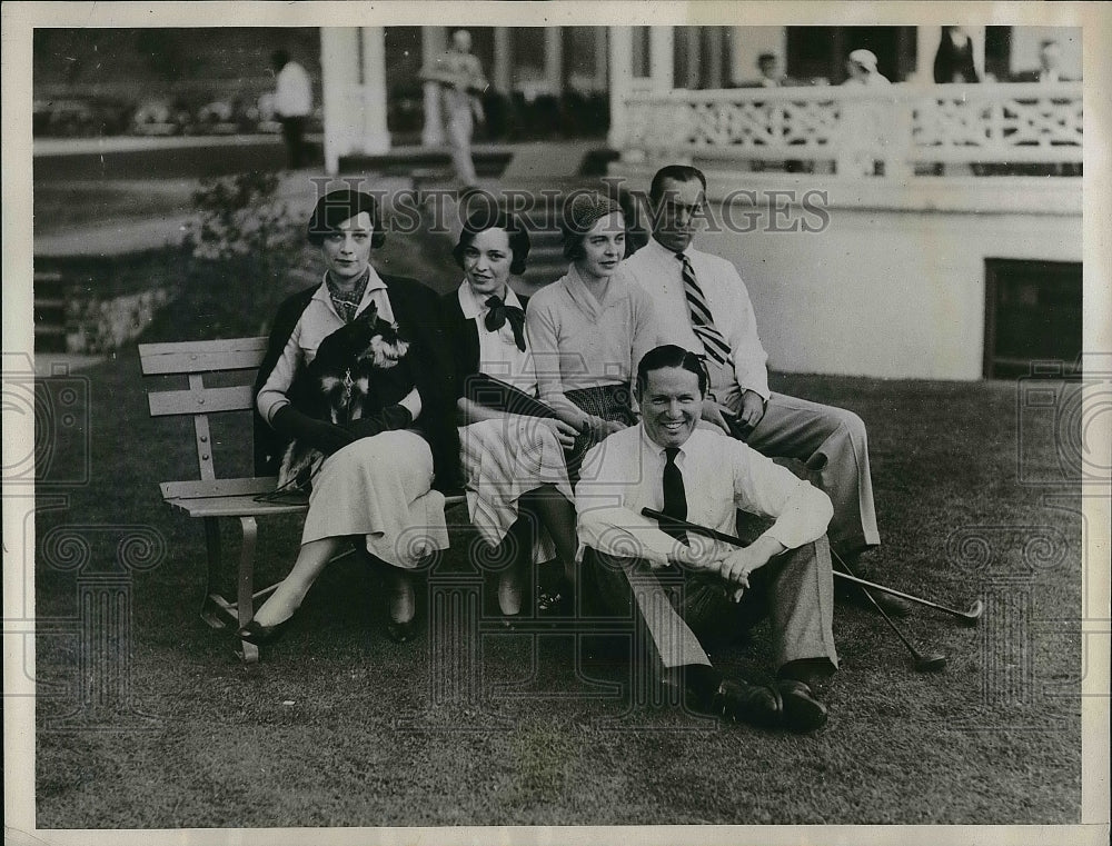 1934 Press Photo White Sulpher Springs, W. Va. M Holden,Mrs Sloane,Mrs Seyborne - Historic Images