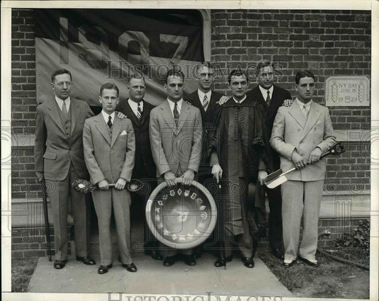 1932 Press Photo U of Penn, Dr Scarlett,L Jones,Townsend,Hopkinson,Mayer - Historic Images