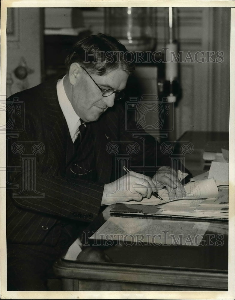 1940 Press Photo Liet. Gov. John Stelle Governor of Illinois - nea52387 - Historic Images
