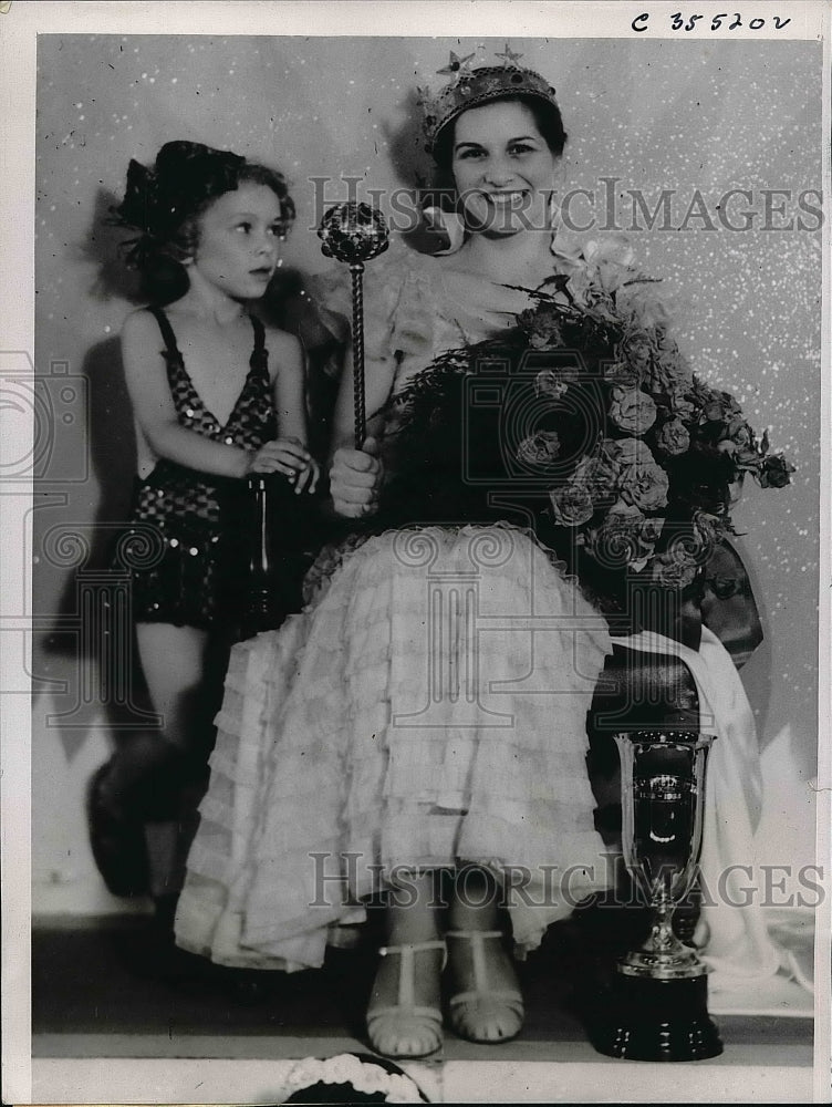 1936 Press Photo &quot;Ark Centennial Queen&quot; Imogene Schneider - nea52425-Historic Images