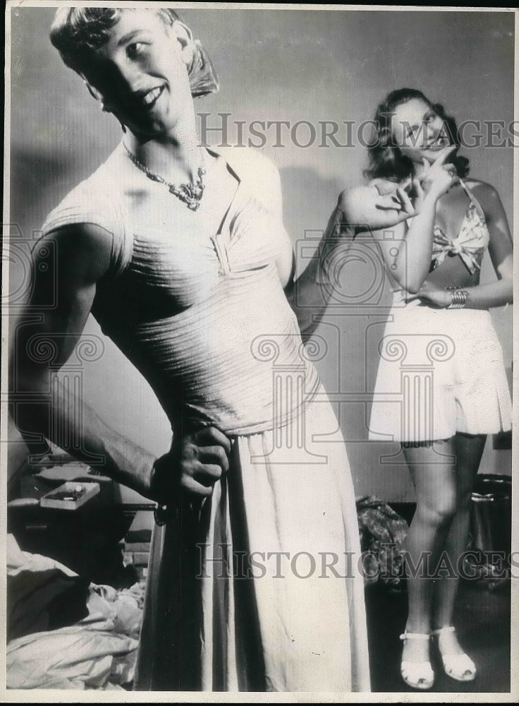 1946 Press Photo Franklin Walling and Harriet Minton of the University of Wiscon-Historic Images