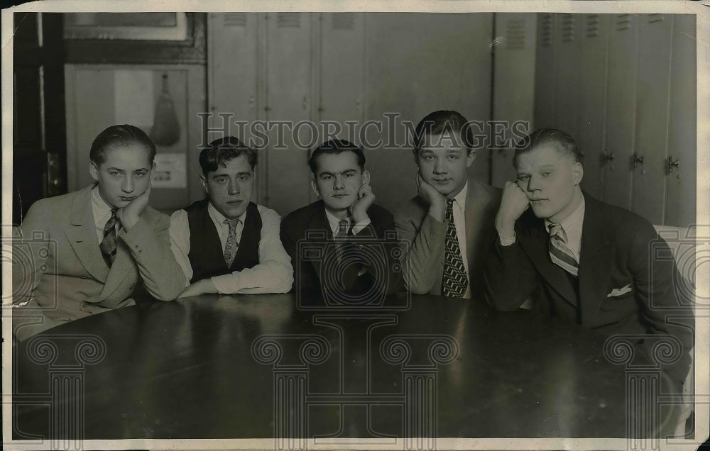 1928 Press Photo Stanley Lucas, Michael Cios, Harry Zdun, Casimir Pietrowski - Historic Images