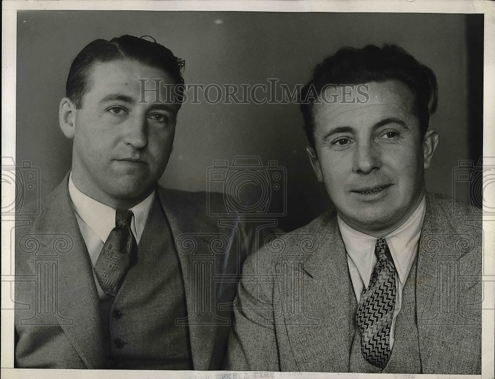 1962 Press Photo Argentina Olympic Trainer Alex Stirling & EM Beera - nea52721 - Historic Images