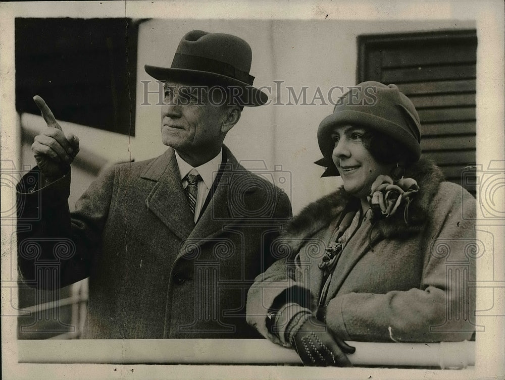 1927 Don Carlos Solorzano Nicaraguan president and Berta De Balyeat - Historic Images