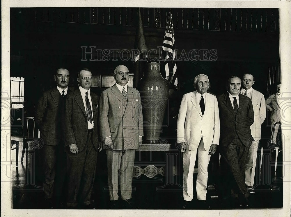 1928 Sevres Vase National Press Club Capt. Andre Lafond, J. Kent - Historic Images