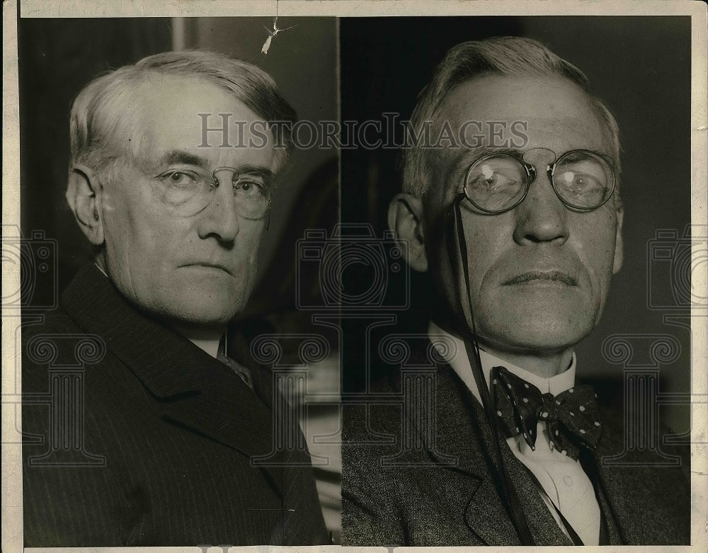 1935 Press Photo John Roach Stanton &amp; John M Walsh Strike Similar Pose - Historic Images