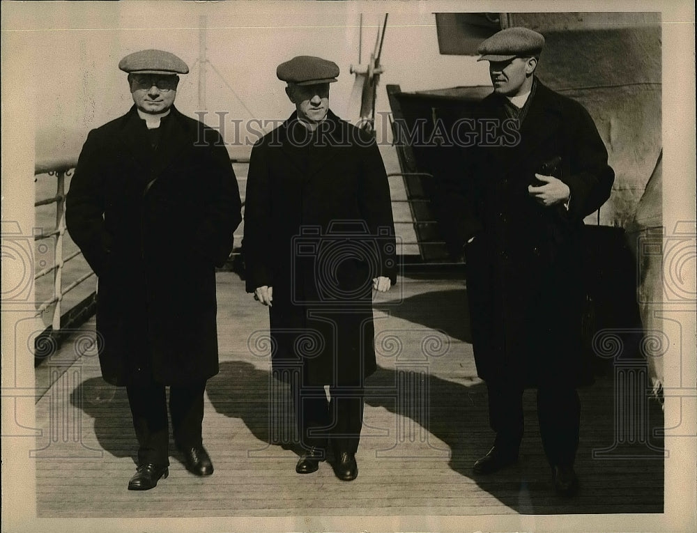 1934 Press Photo Archbishop M. J. Wearing, Archbishop Hayes On Way To Rome-Historic Images