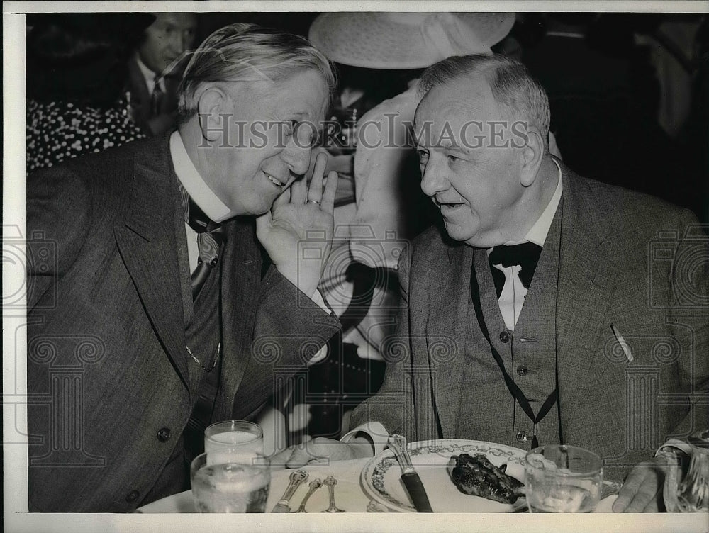 1940 Press Photo North Carolina Governor Clyde Hooey with Josephus Daniels - Historic Images
