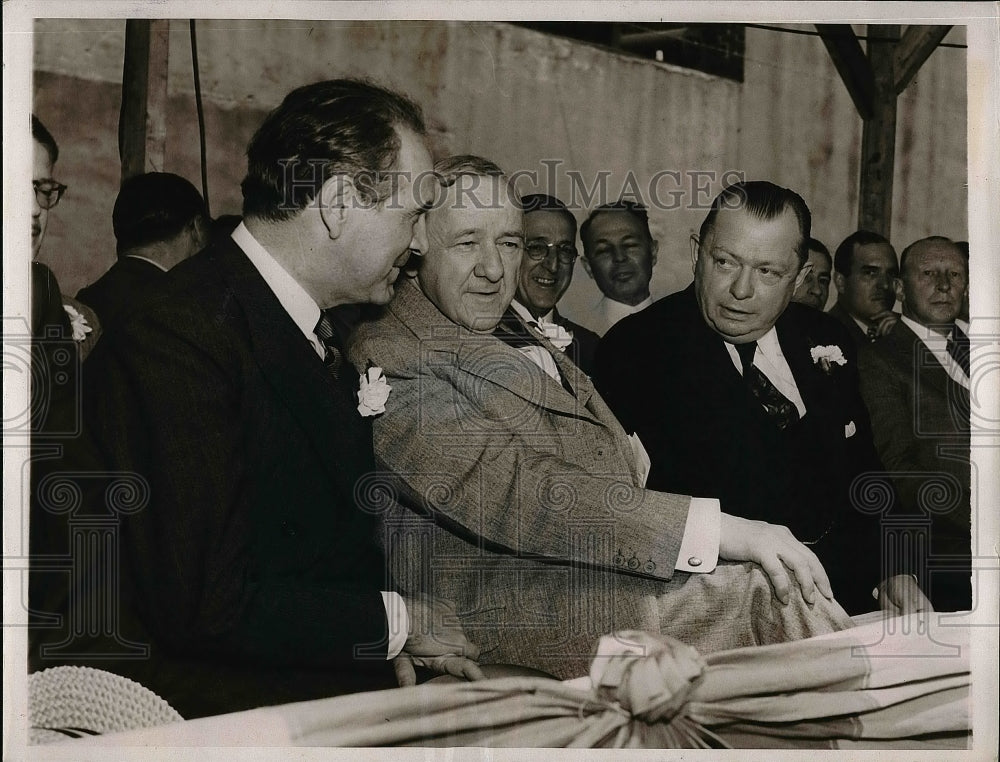 1937 Oswaldo Aranha, Josephus Daniels, Mayor S. Davis Wilson - Historic Images