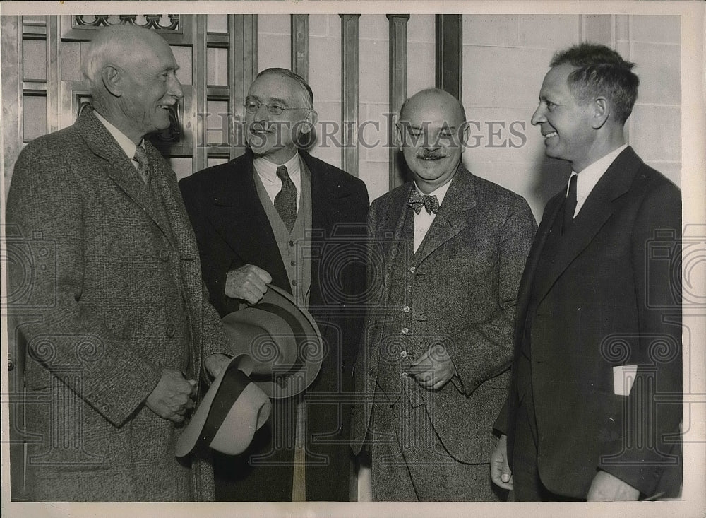 1936 Press Photo Carl E. Seashore F. Blakeslee Prof. C.S. Hudson E.C. Stakman - Historic Images