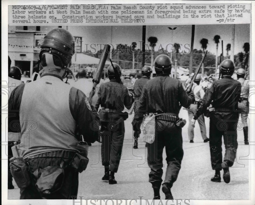1970 Palm Beach County Riot Squad  - Historic Images