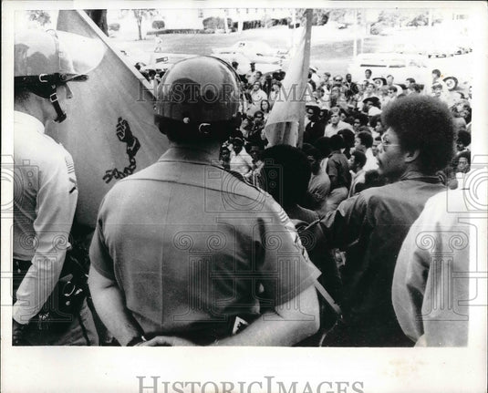 1970 Press Photo Tallahassee Florida Bearer for Malcolm X - nea53130 - Historic Images