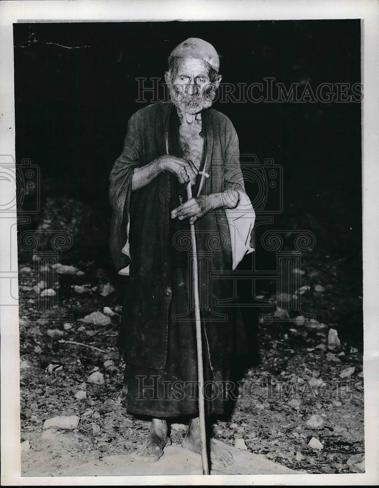 1958 Press Photo Sayed Ali Known As The "Oldest Man In the World" 189 Yrs Old - Historic Images