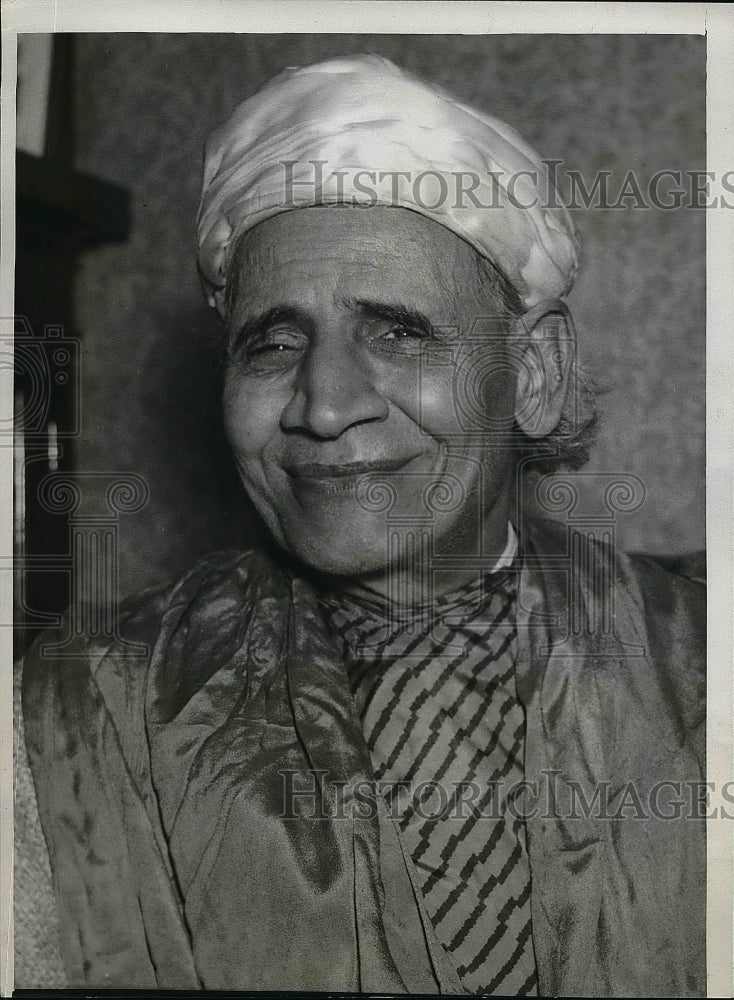 1936 Press Photo Sayed Mehrem Celebrating 125th Birthday In Chicago - nea53222 - Historic Images