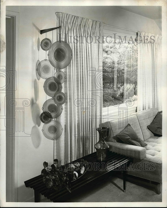 1960 View Of Furniture & Interior Of Rondelle Means House - Historic Images