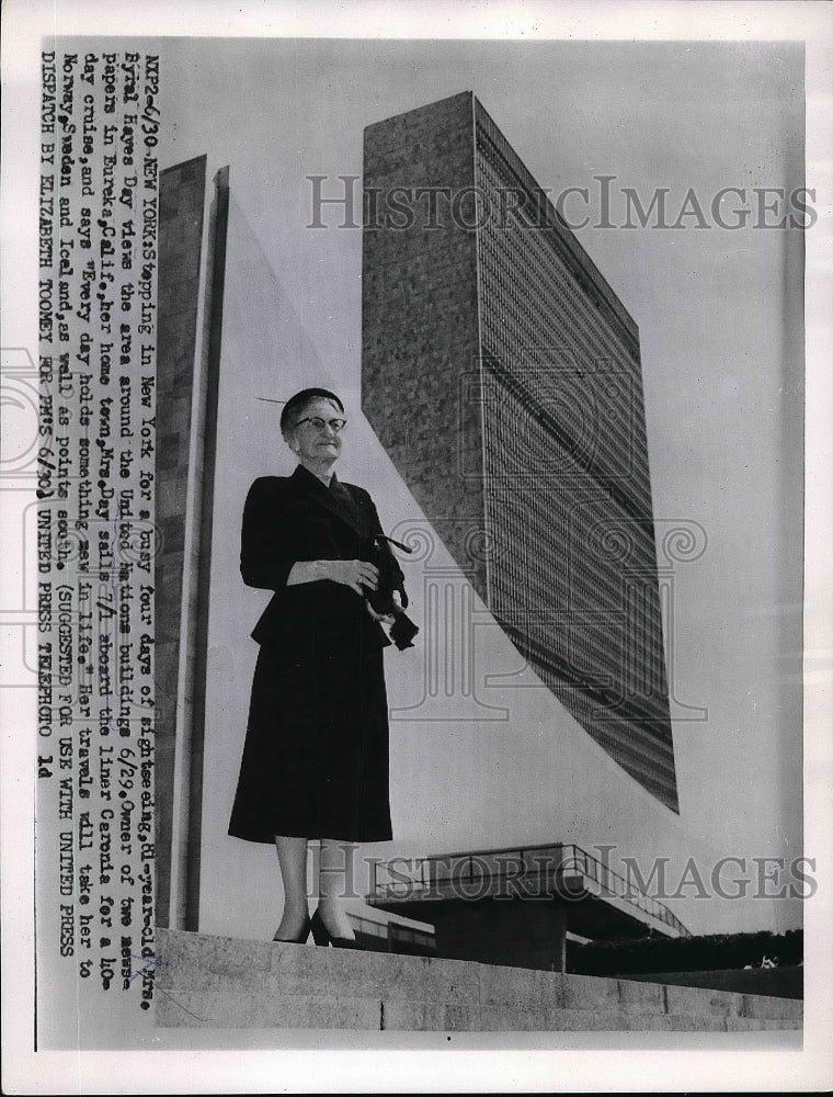 1955 Mrs Byral Hayes Day in New York City  - Historic Images