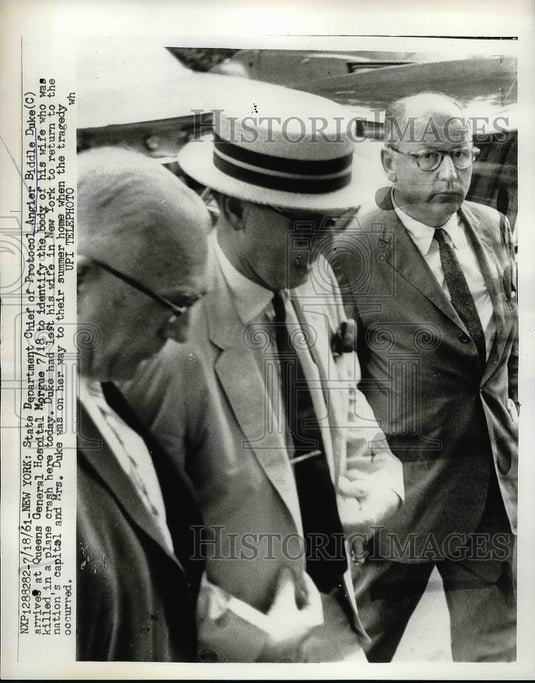 1961 State Dept.'s Angier Biddle Duke, wife killed in plane crash - Historic Images