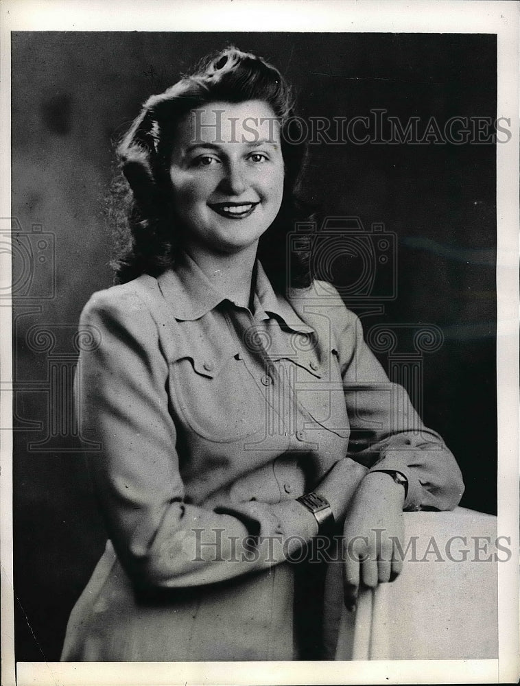 1941 Press Photo Miss Sylvia Goich Queen University of North Carolina-Historic Images
