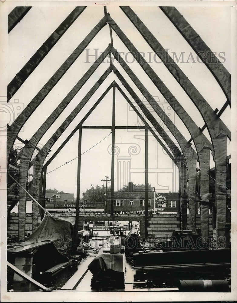 1954 Construction of Grace Presbyterian Church  - Historic Images