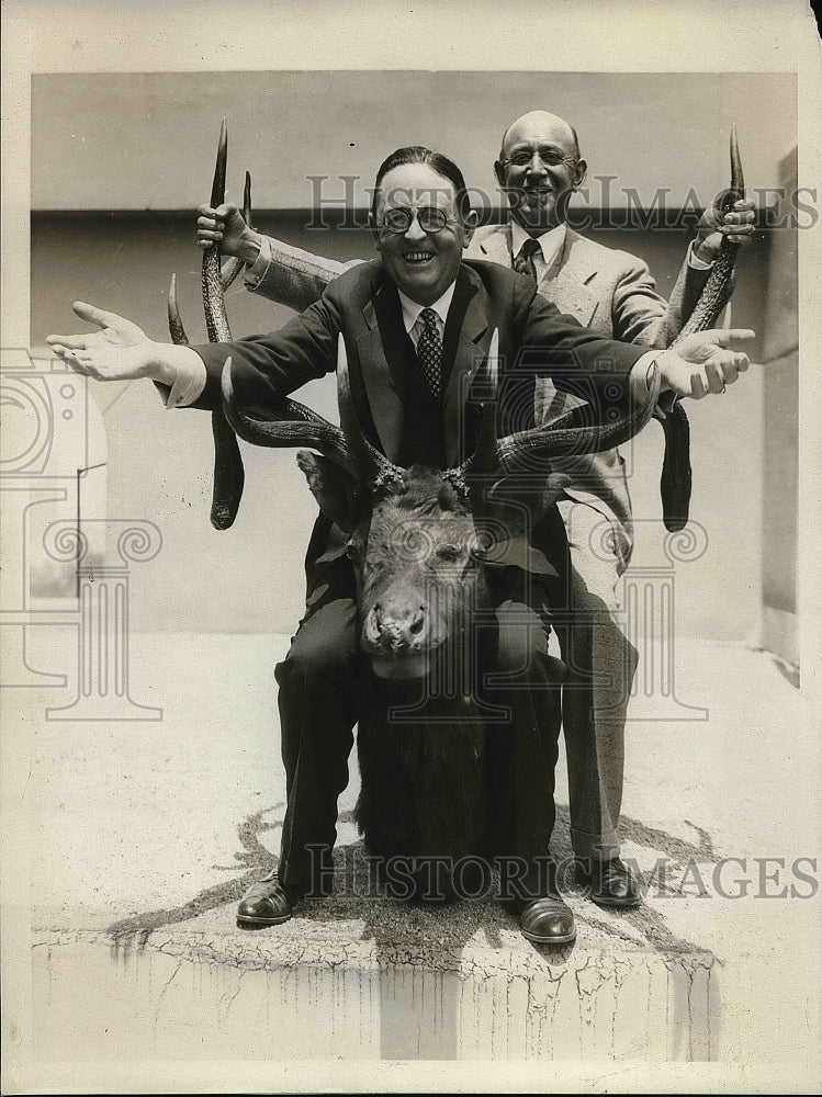 1929 Press Photo John Doyle &amp; Carl McStay at Elks Convention - Historic Images