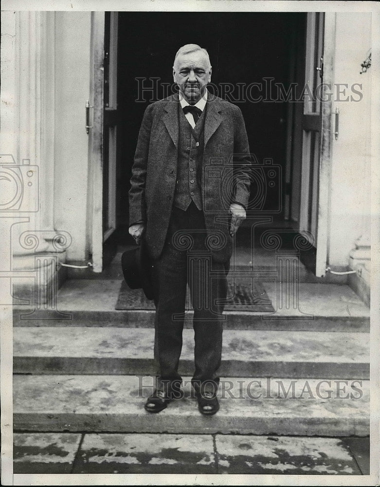 1933 Press Photo Josephus Daniels Leaves White House - Historic Images