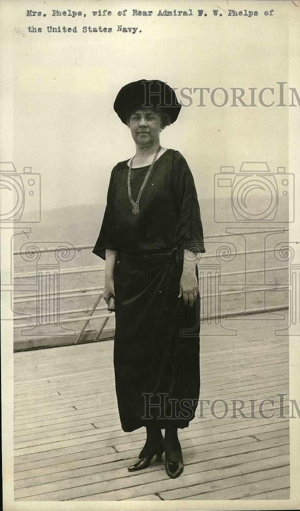 1923 Press Photo Lady Standing ON Board Walk By Water - Historic Images