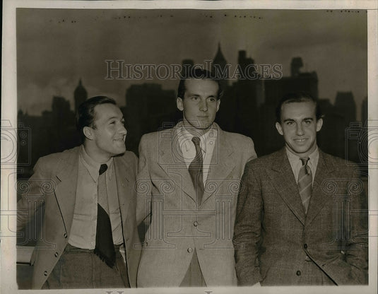 1938 Germany's Cup Team Rolf Goepfert & George Von Metaxa - Historic Images