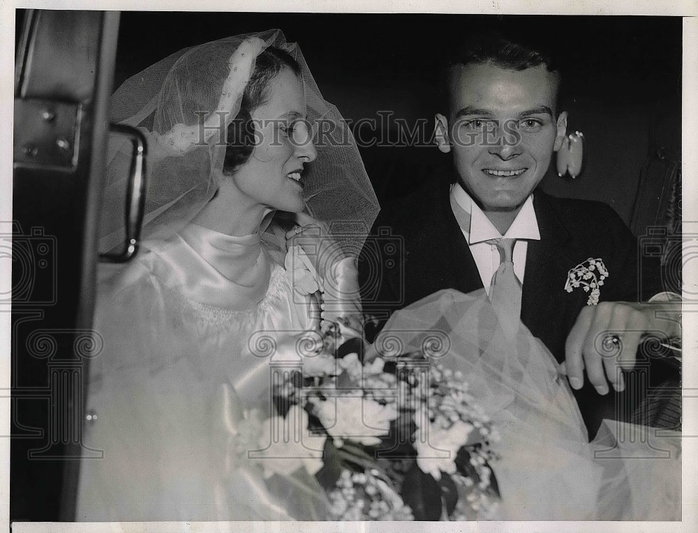 1935 Presidential Secretary&#39;s Daughter Mrs. Frederick Hayes Married - Historic Images