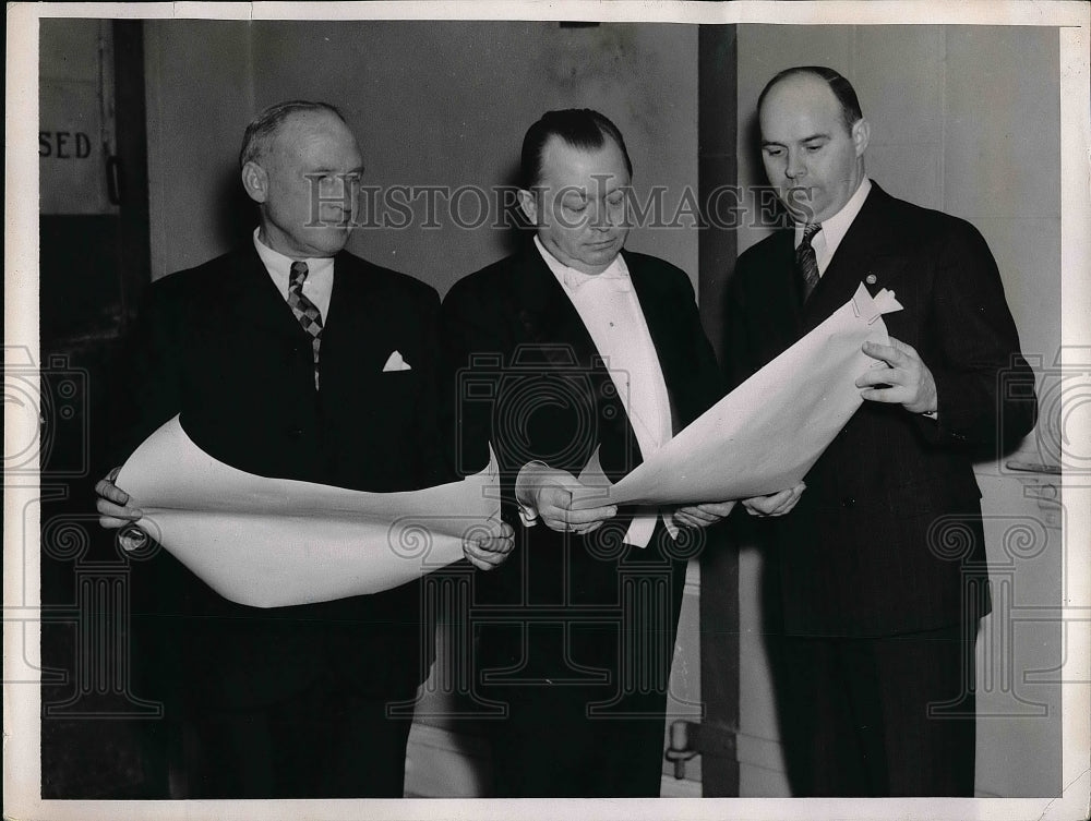 1937 Press Photo Detective Sergeant Batholomew J. Gofman &amp; Patrick J. Corp - Historic Images